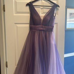 Leena for Mac Duggal Ombre Tulle Gown, Size 2